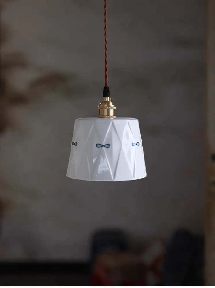 Cream Ceramic Pendant Light