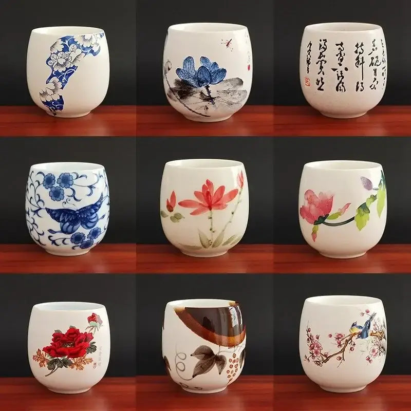 Floral Porcelain Tea Cup