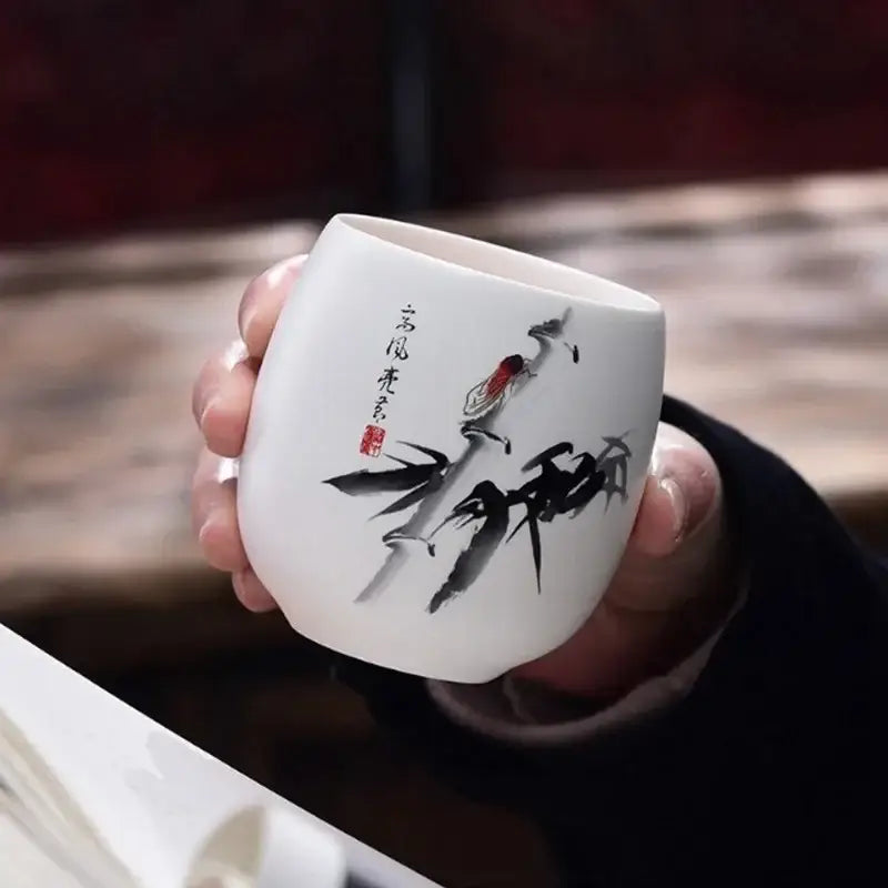 Floral Porcelain Tea Cup