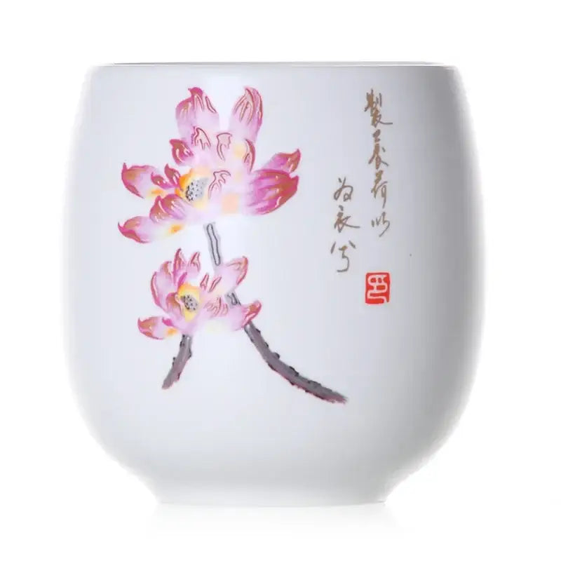 Floral Porcelain Tea Cup