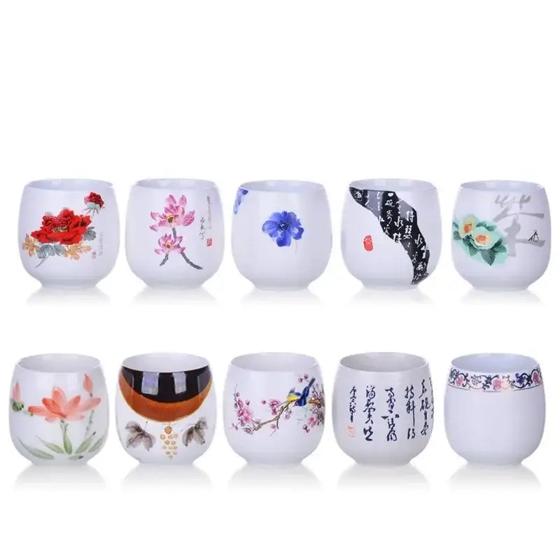 Floral Porcelain Tea Cup