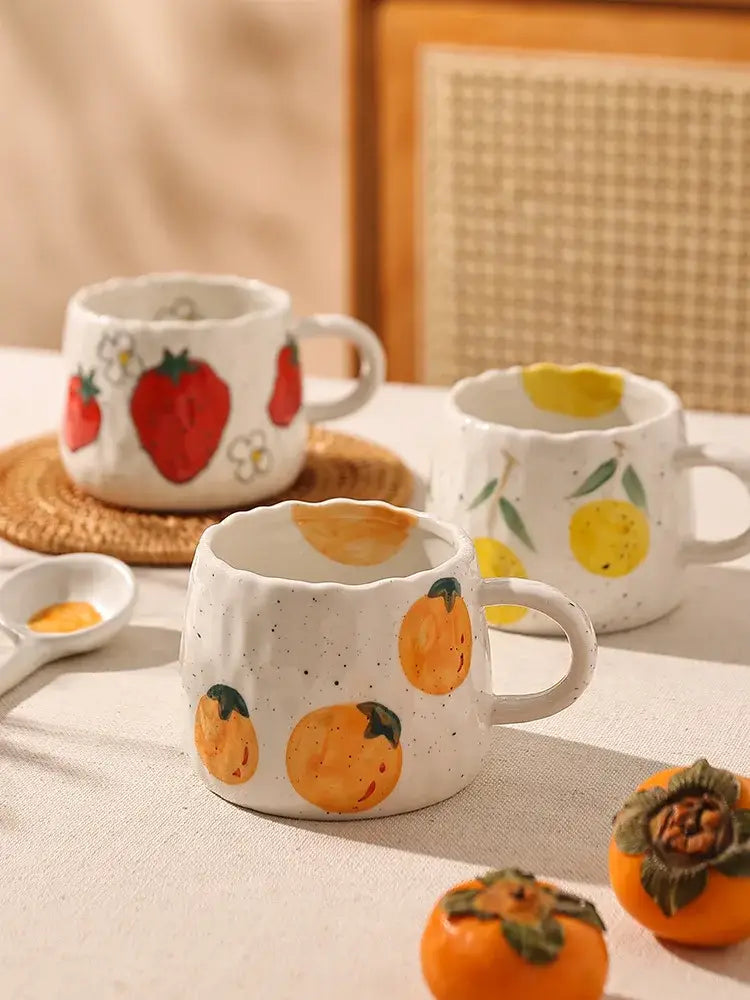 Fruit Motif Ceramic Mug