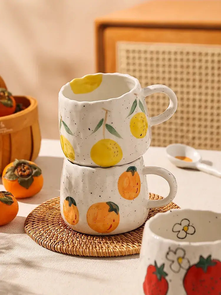 Fruit Motif Ceramic Mug