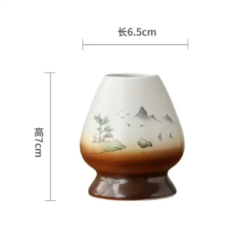 White Ceramic Matcha Stand