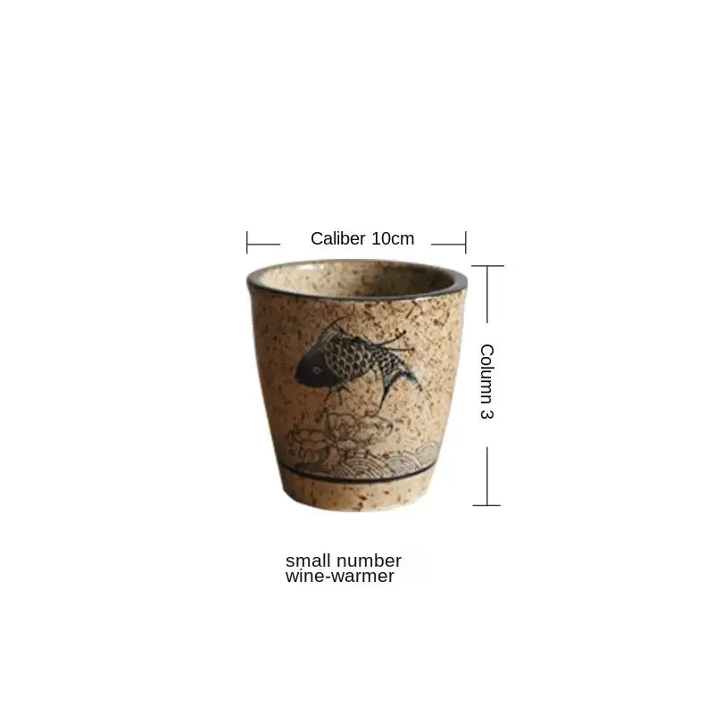 Speckled Ceramic Wine Set