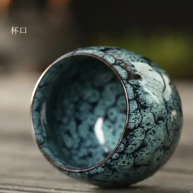 Crackle Glaze Tea Cups