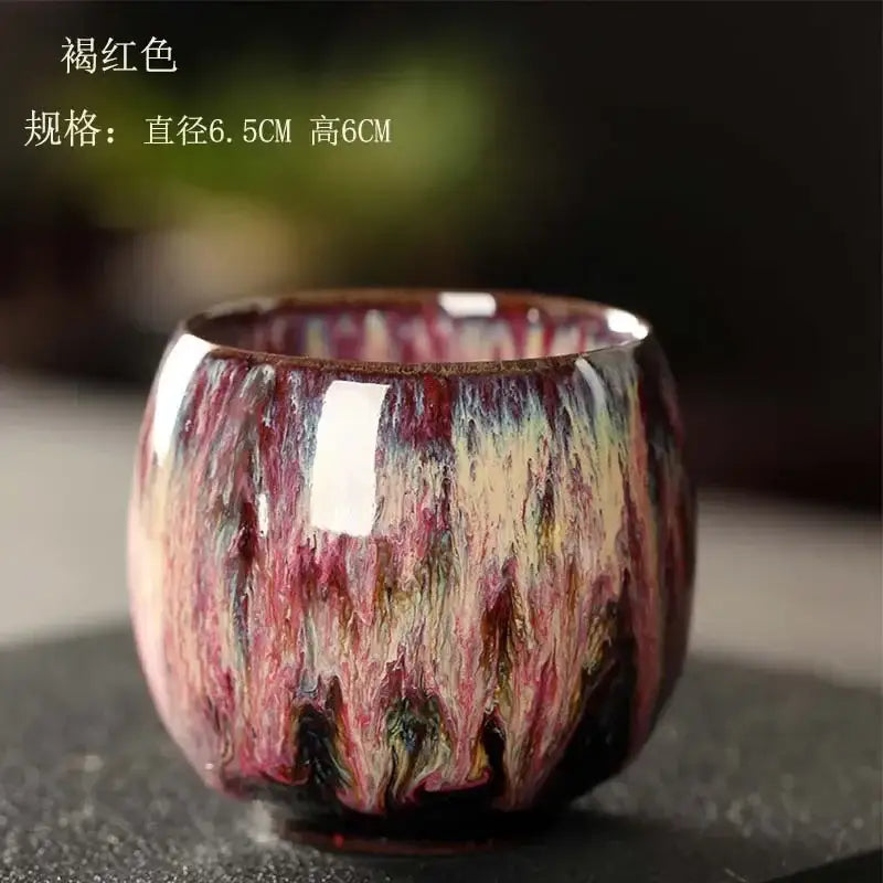 Crackle Glaze Tea Cups