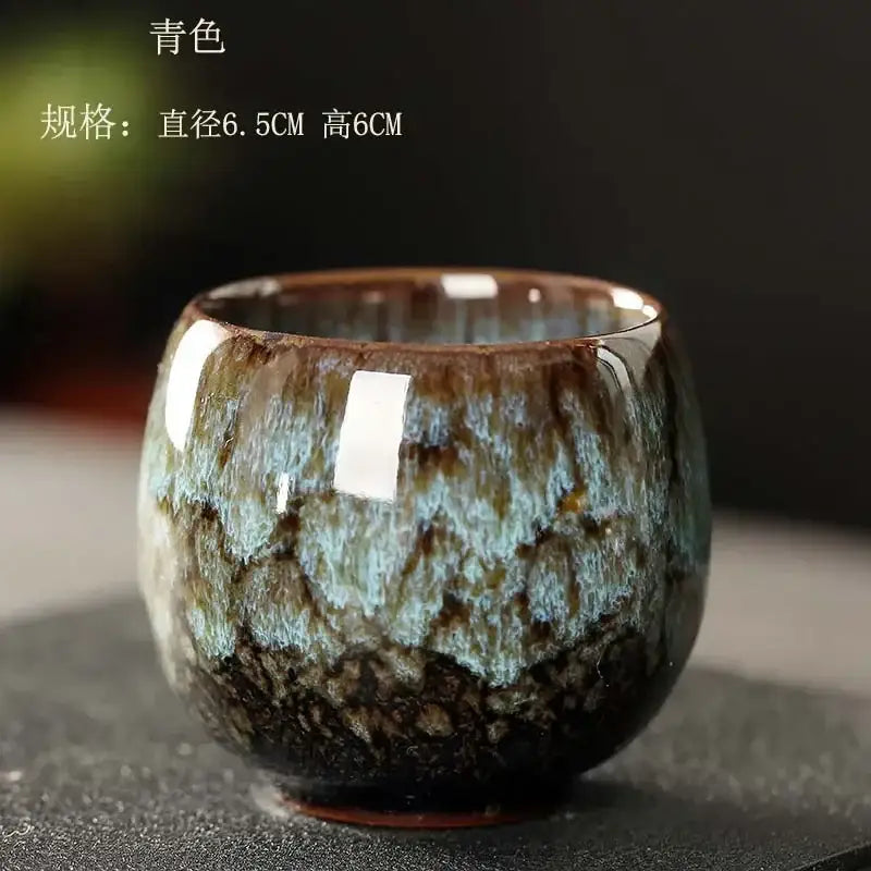 Crackle Glaze Tea Cups