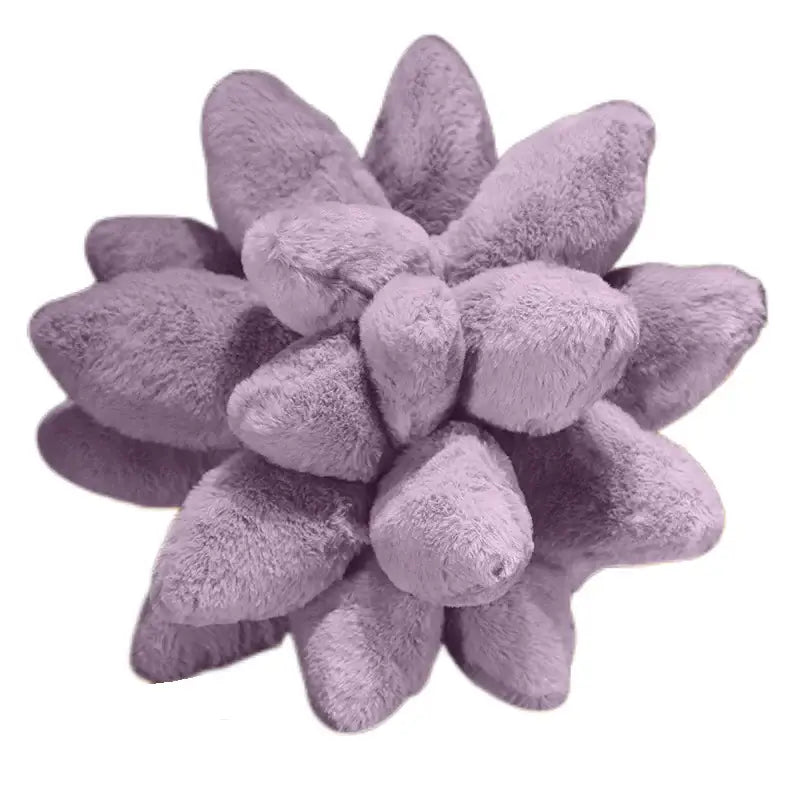 Lavender Succulent Throw Pillow