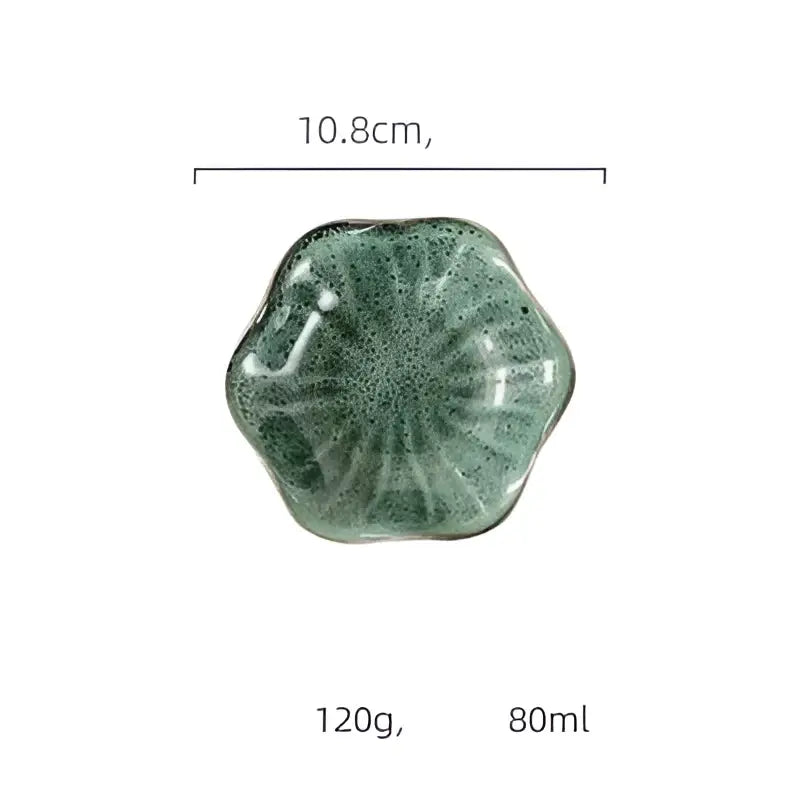 Scalloped Ceramic Dipping Bowl