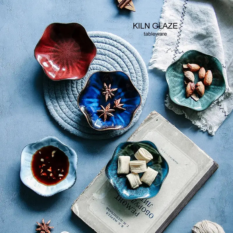 Scalloped Ceramic Dipping Bowl