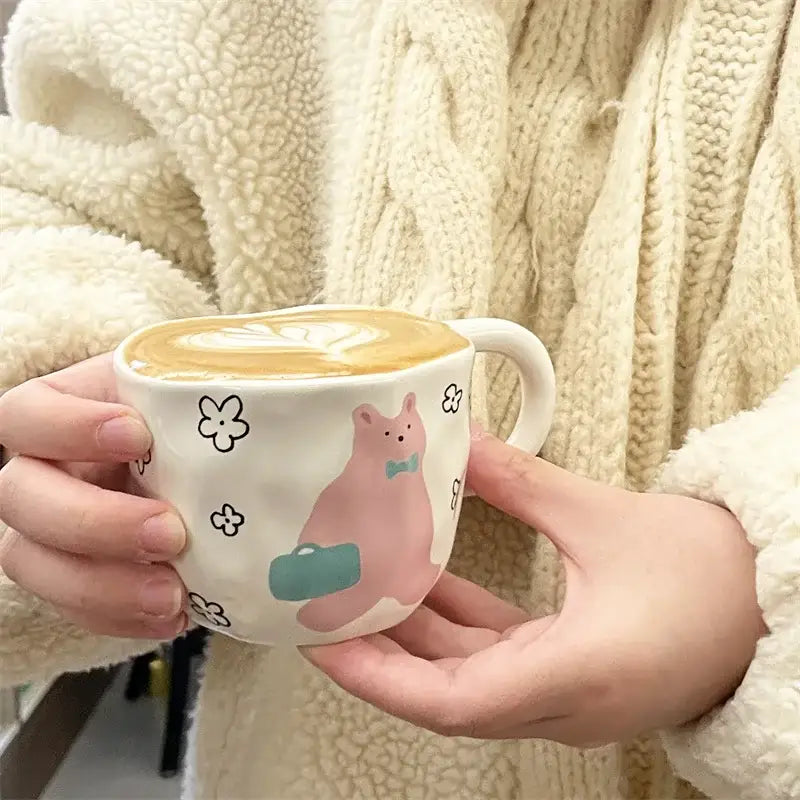 White Ceramic Bear Mug