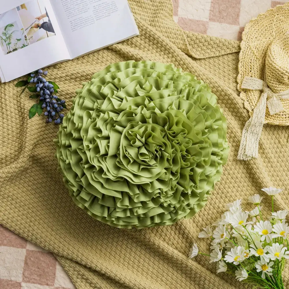Velvet Chrysanthemum Cushion Cover