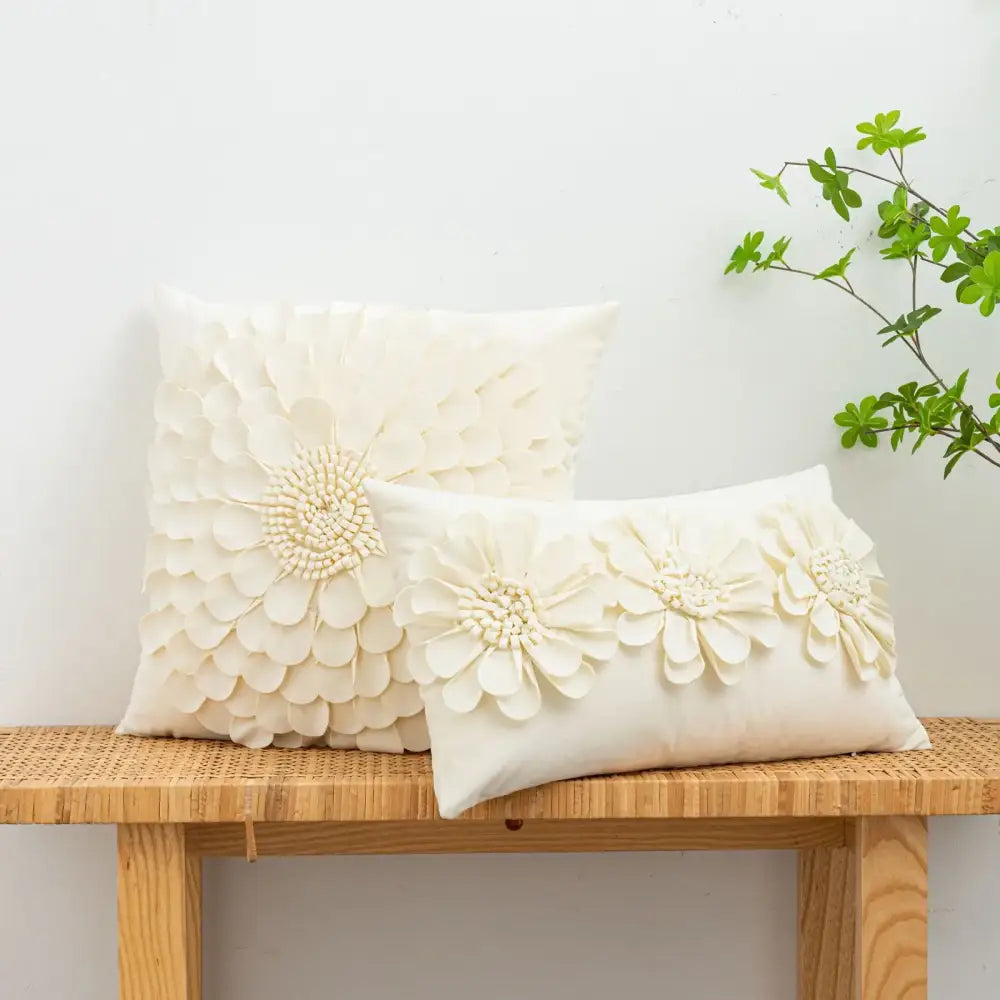 Velvet Chrysanthemum Cushion Cover