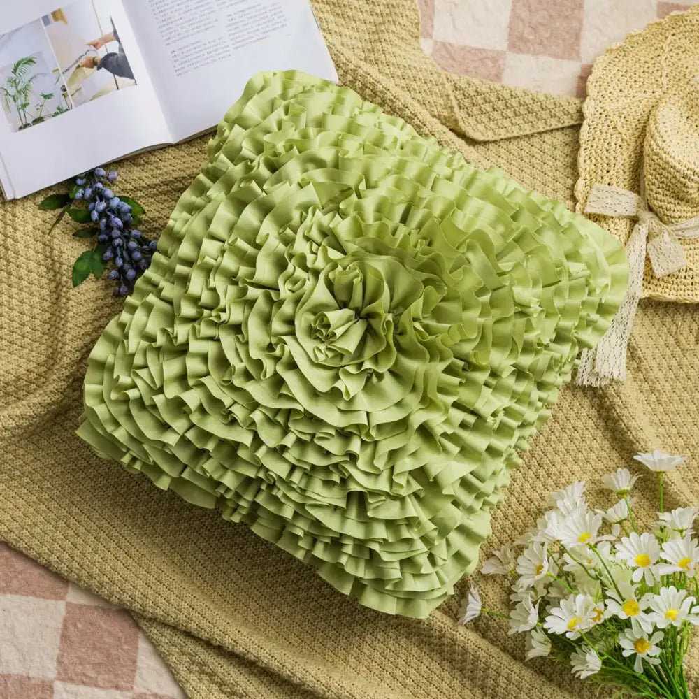 Velvet Chrysanthemum Cushion Cover