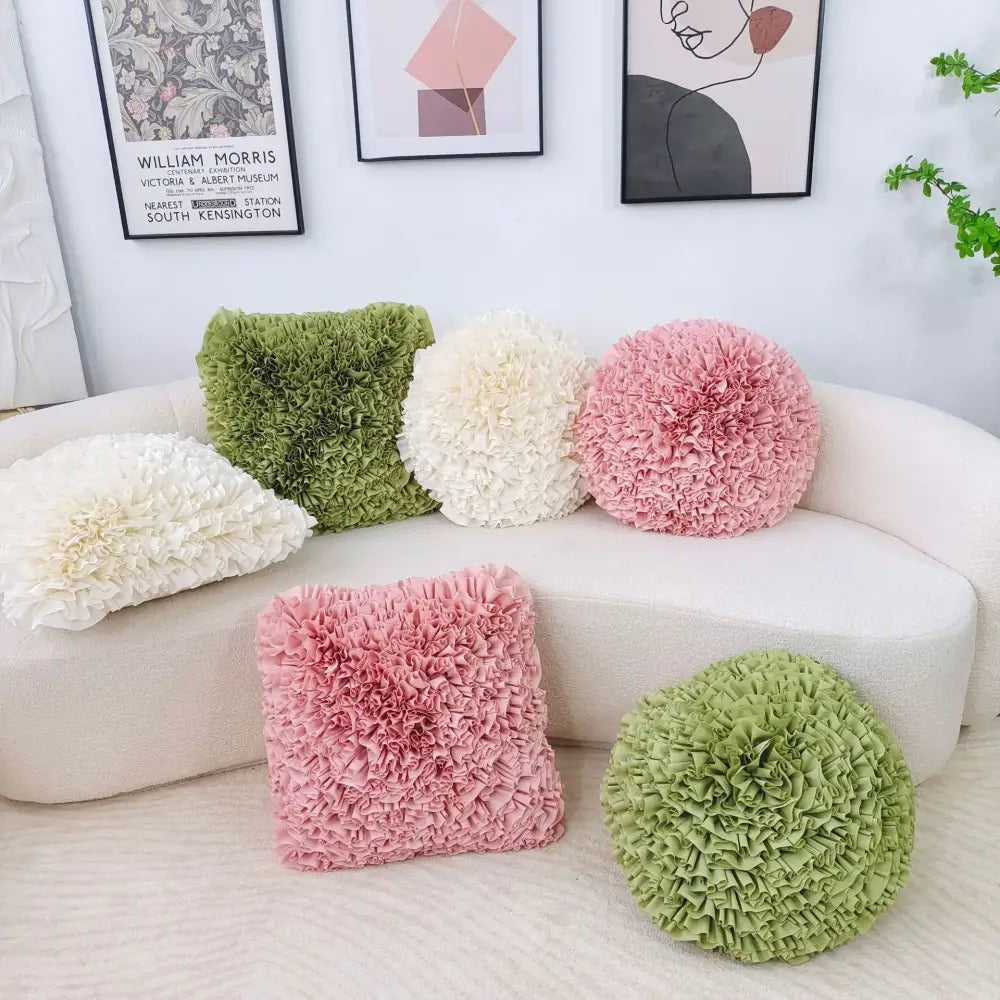 Velvet Chrysanthemum Cushion Cover