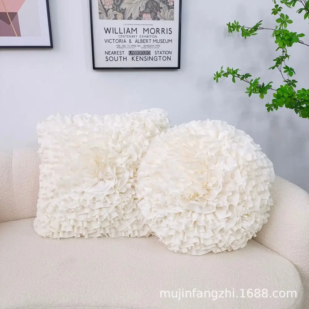 Velvet Chrysanthemum Cushion Cover