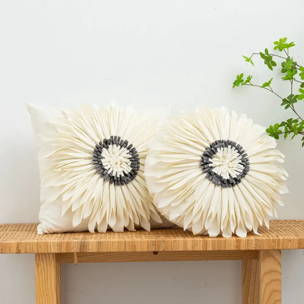 Velvet Chrysanthemum Cushion Cover