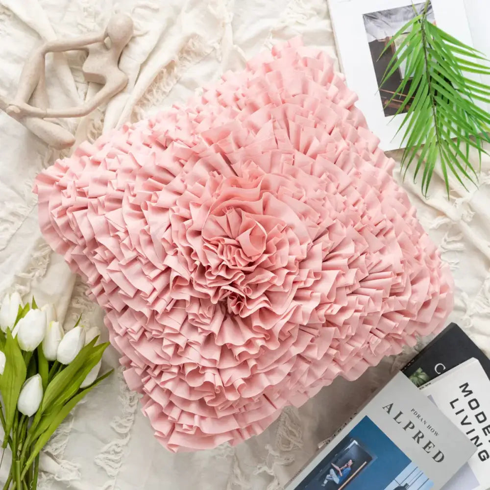 Velvet Chrysanthemum Cushion Cover