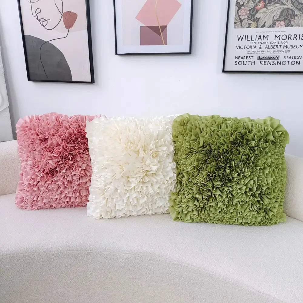 Velvet Chrysanthemum Cushion Cover