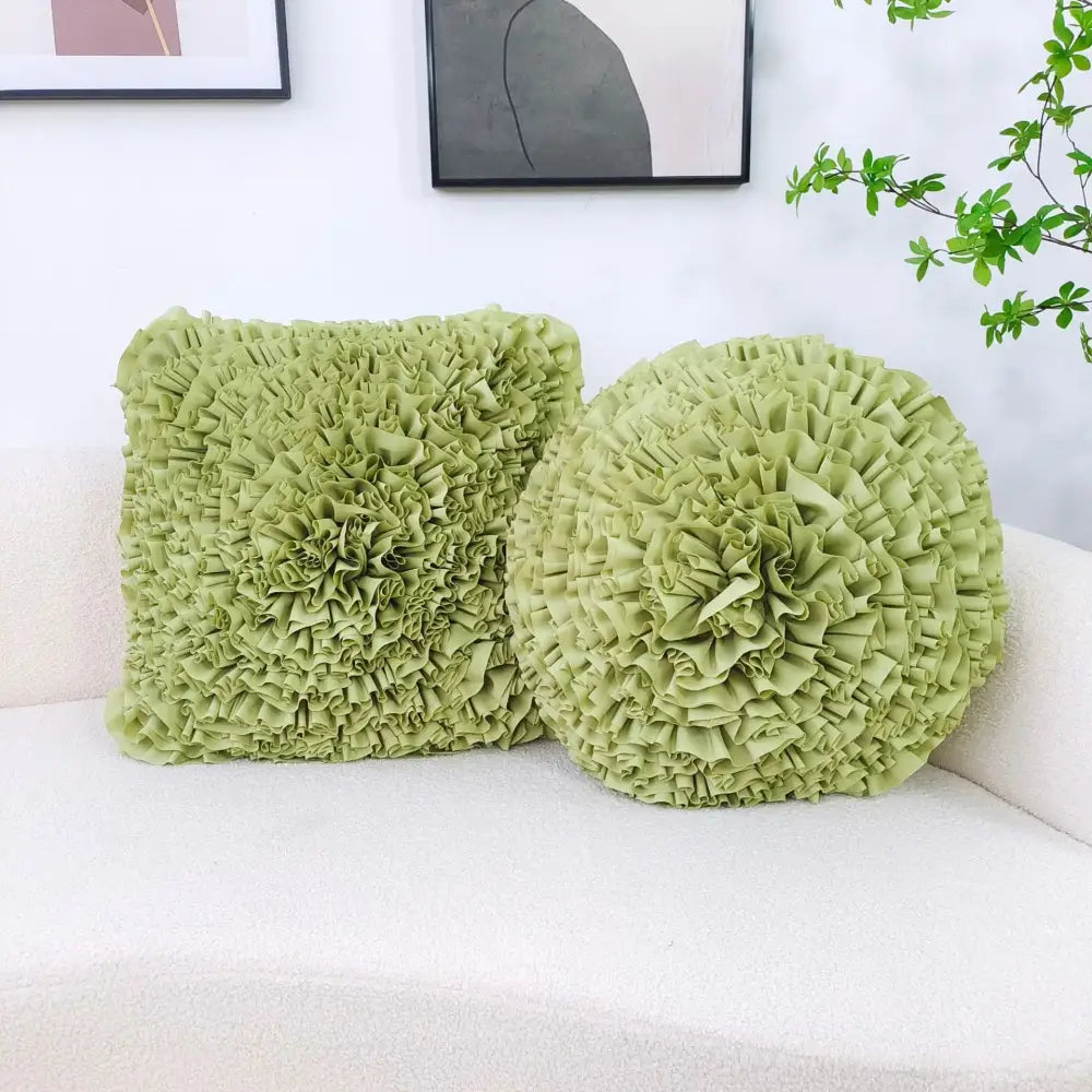 Velvet Chrysanthemum Cushion Cover