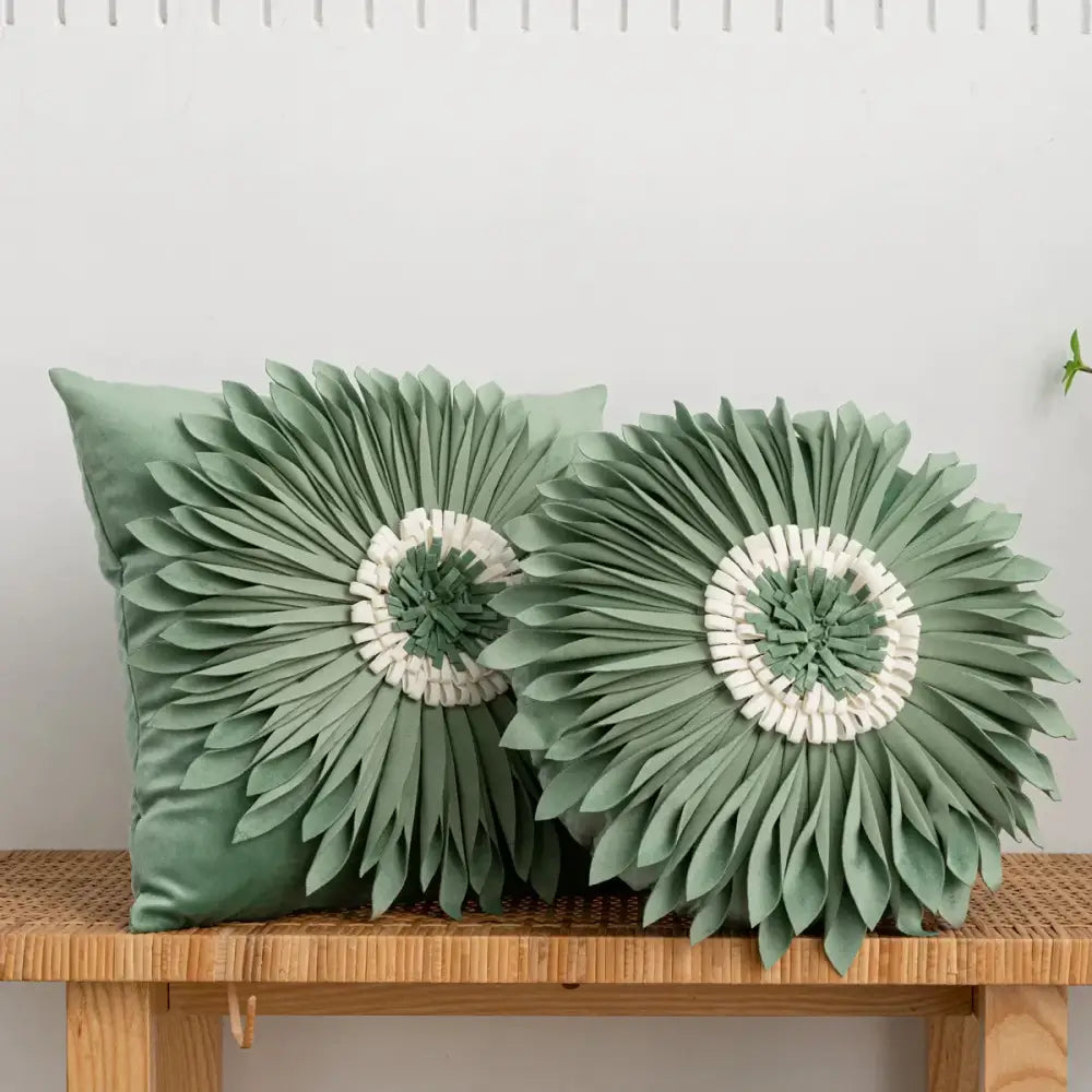 Velvet Chrysanthemum Cushion Cover