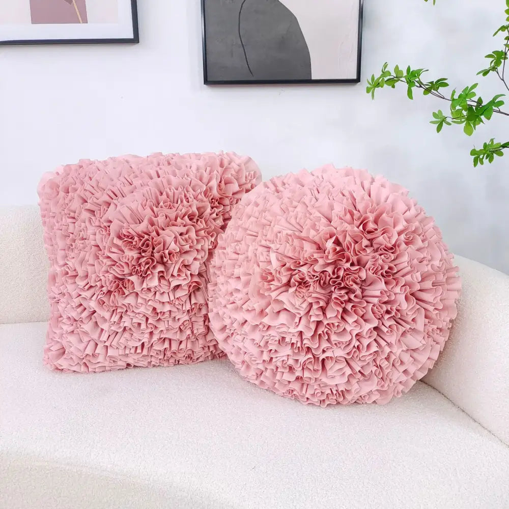 Velvet Chrysanthemum Cushion Cover