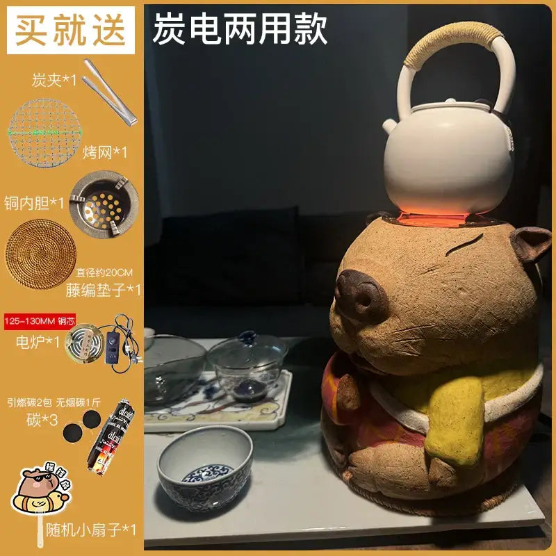 Carbon Ceramic Tea Warmer