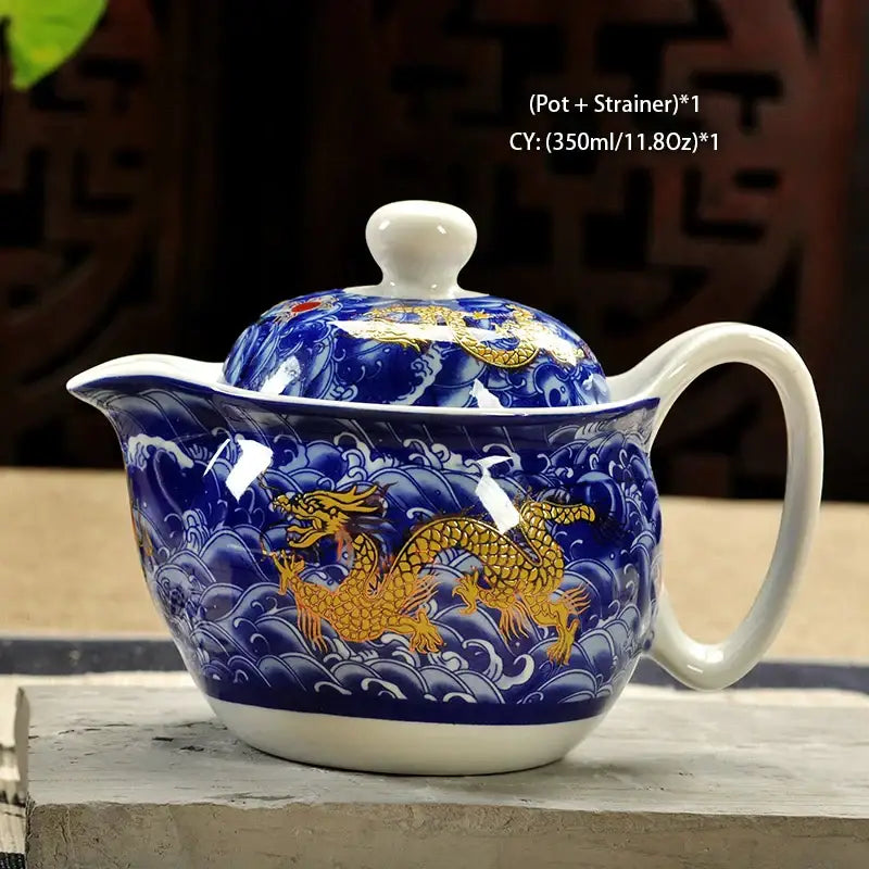 Ceramic Dragon Kung Fu Teapot
