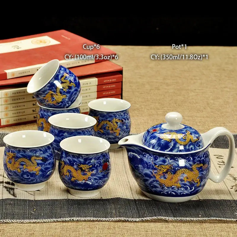 Ceramic Dragon Kung Fu Teapot