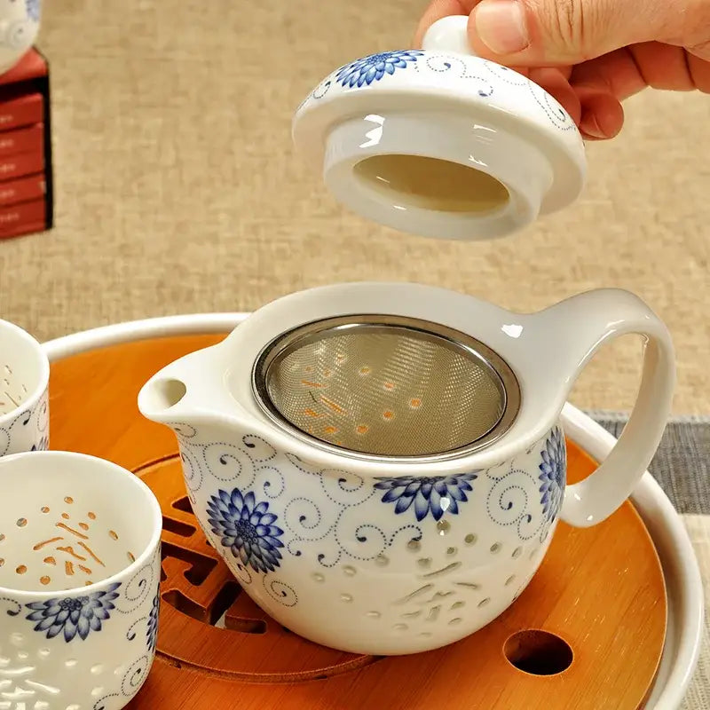 Ceramic Dragon Kung Fu Teapot