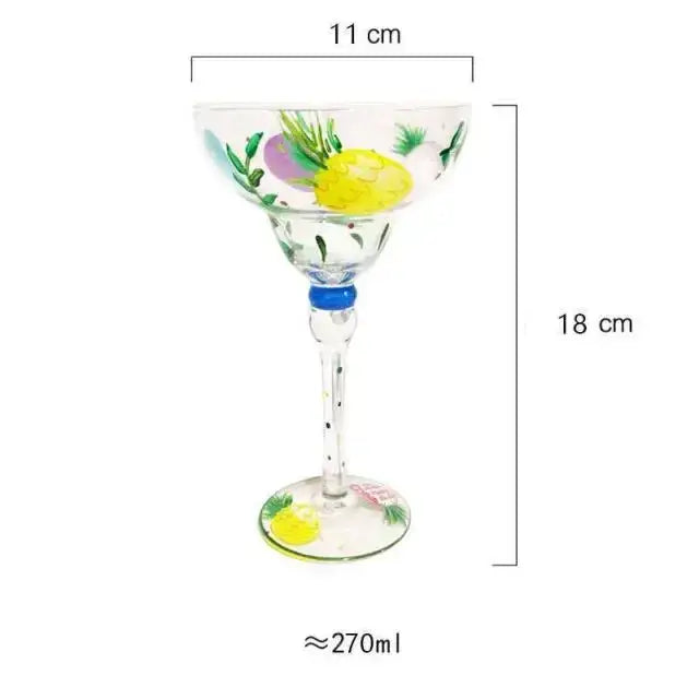 Colorful Margarita Wine Glasses