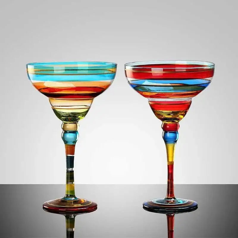 Colorful Margarita Wine Glasses