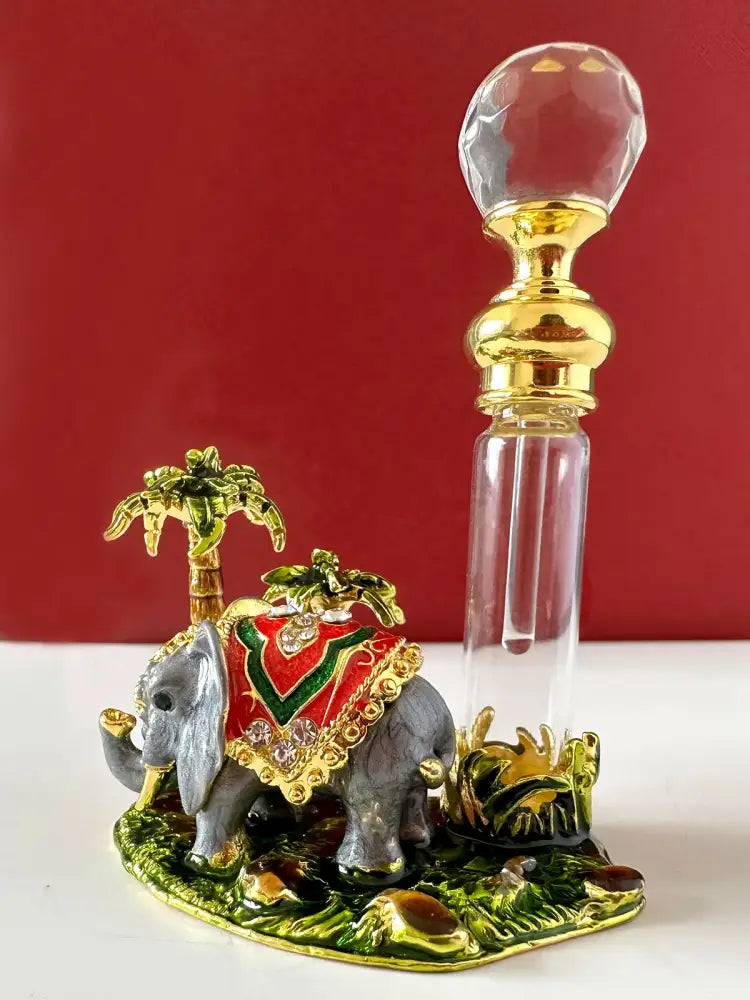 Red Gold Crystal Bottle