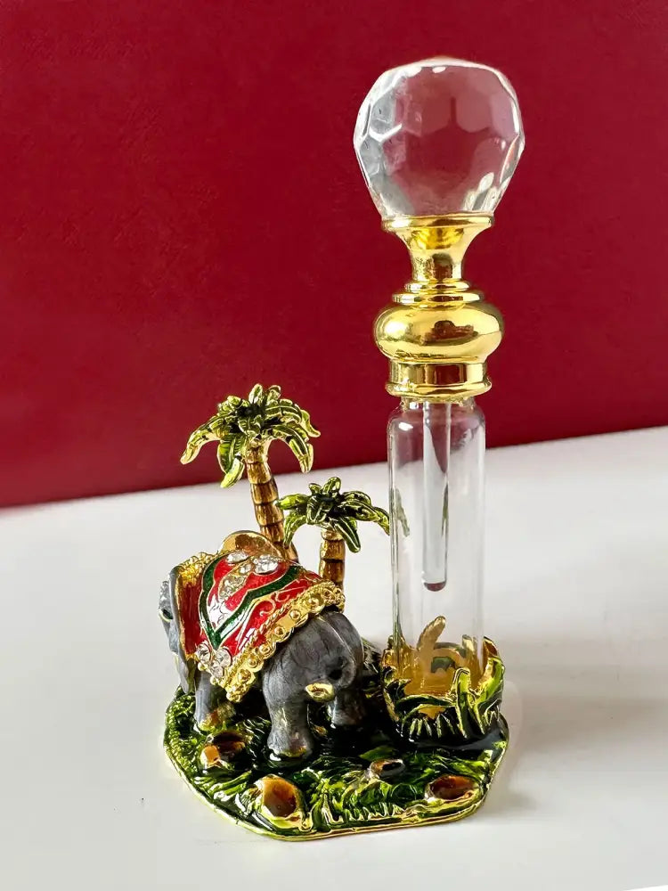 Red Gold Crystal Bottle