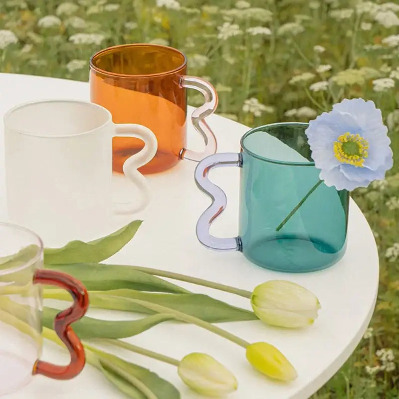 Lavender Glass Coffee Mug