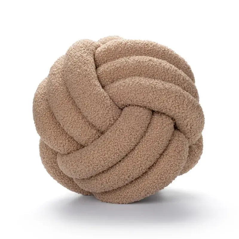 Knotted Boucle Plush Pillow