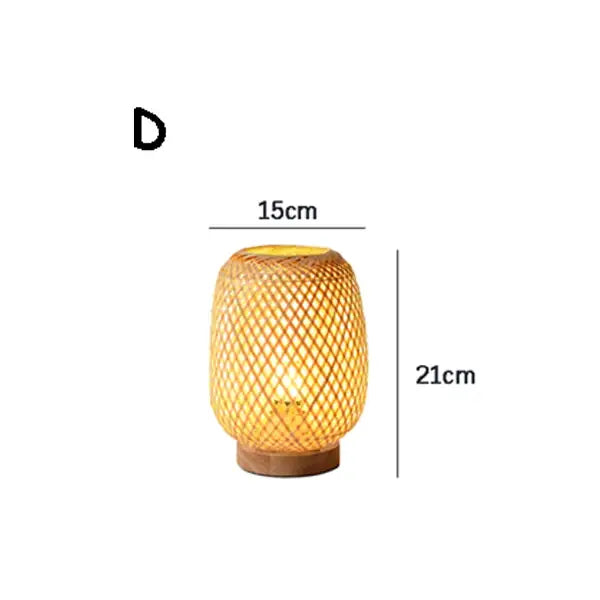 Woven Bamboo Table Lamp