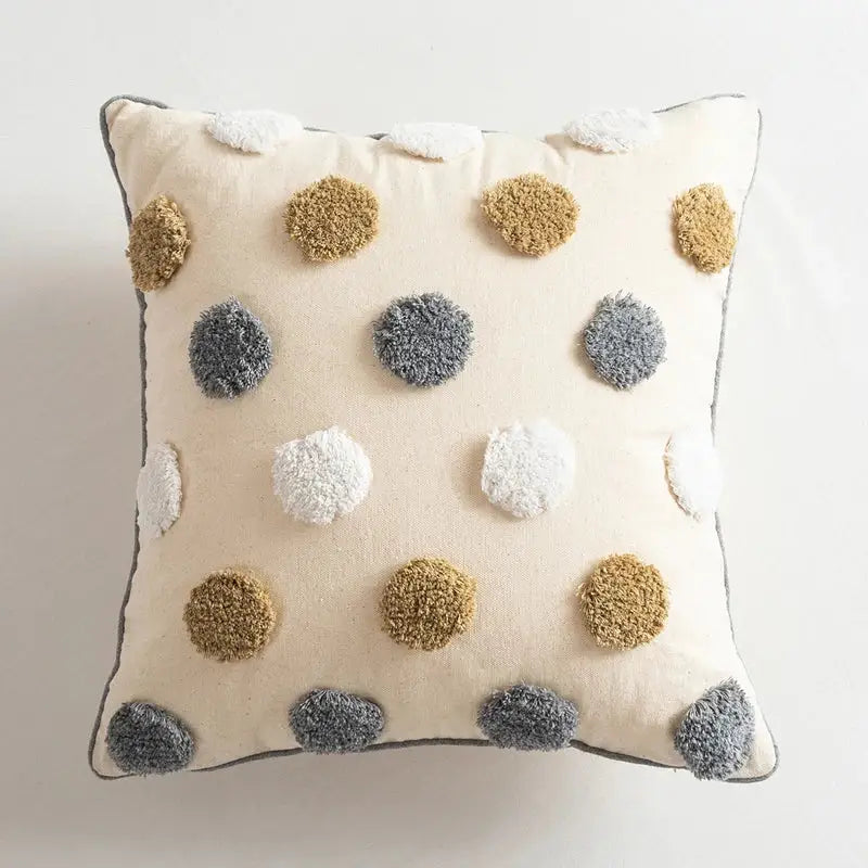 Cream Geometric Pillow Cover