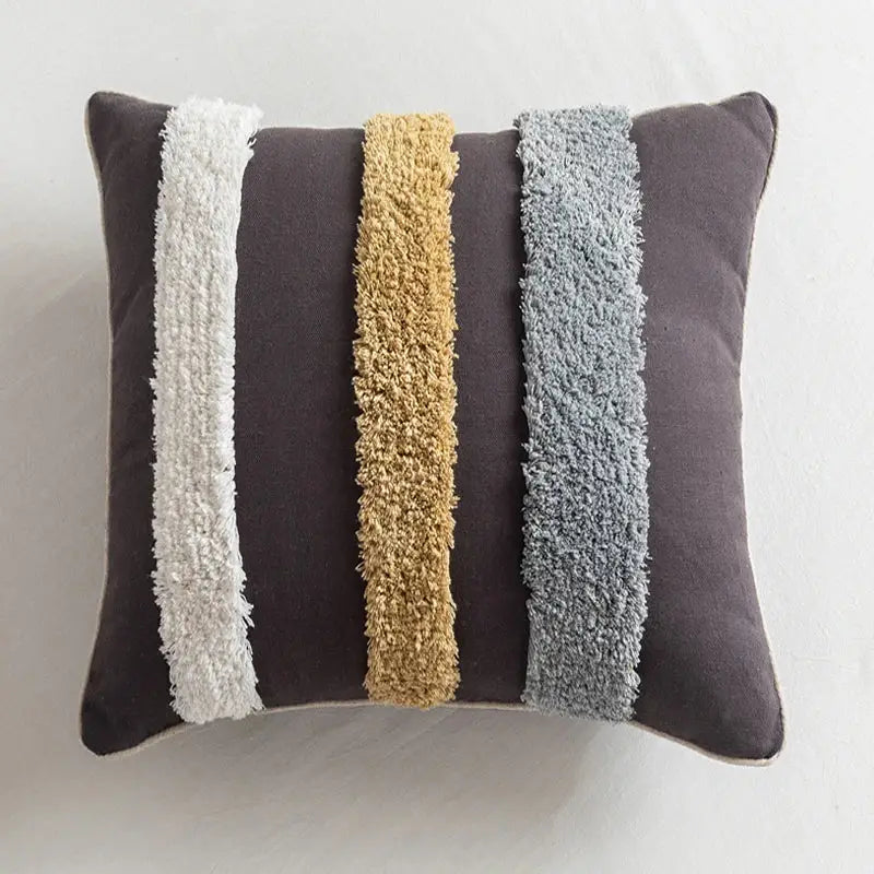 Cream Geometric Pillow Cover