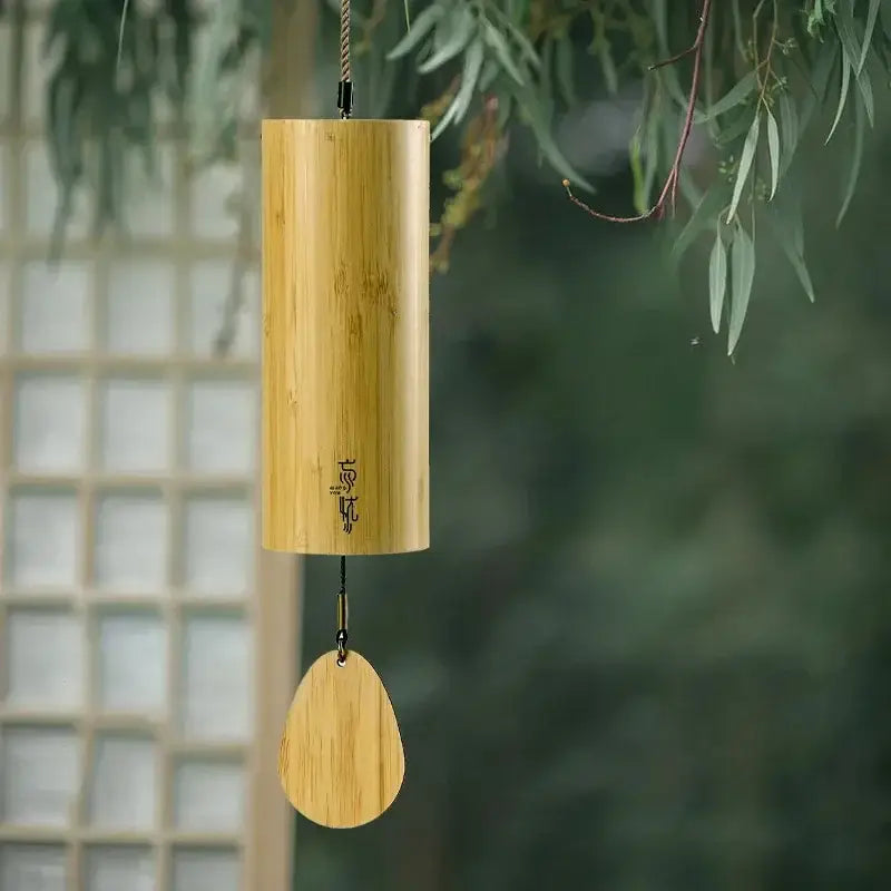 Tan Bamboo Wind Chimes
