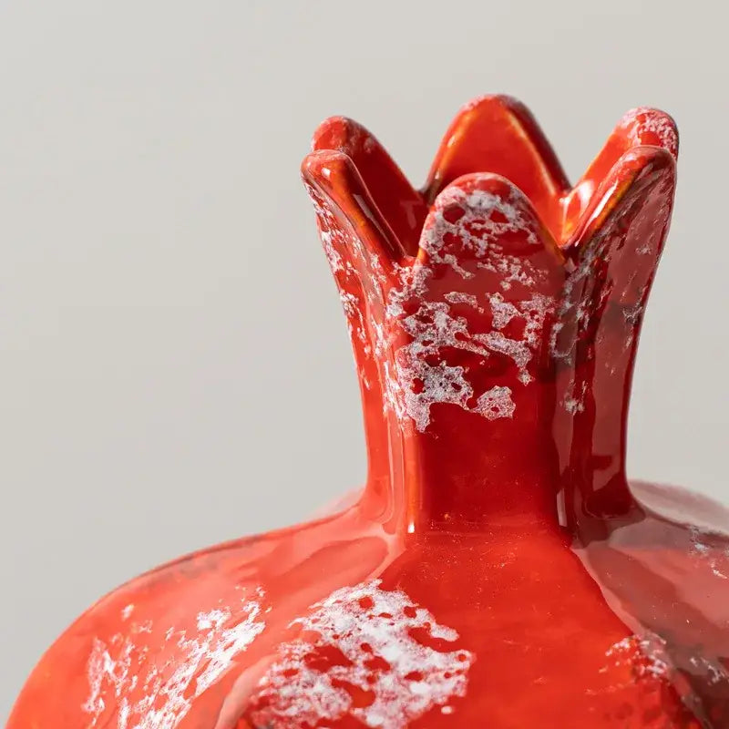 Red Ceramic Vase Set