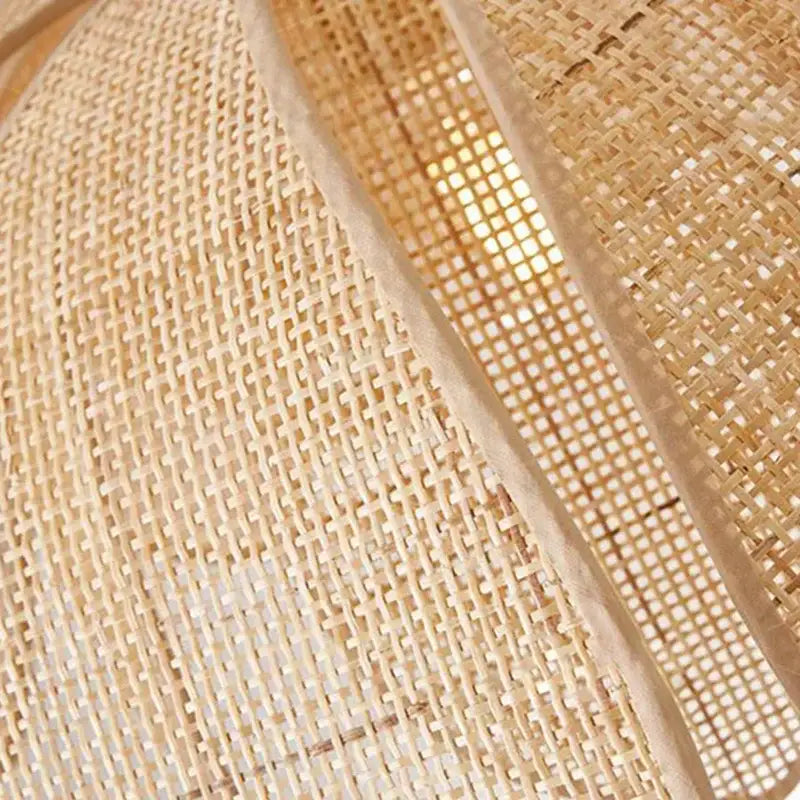 Rattan Petal Pendant Light