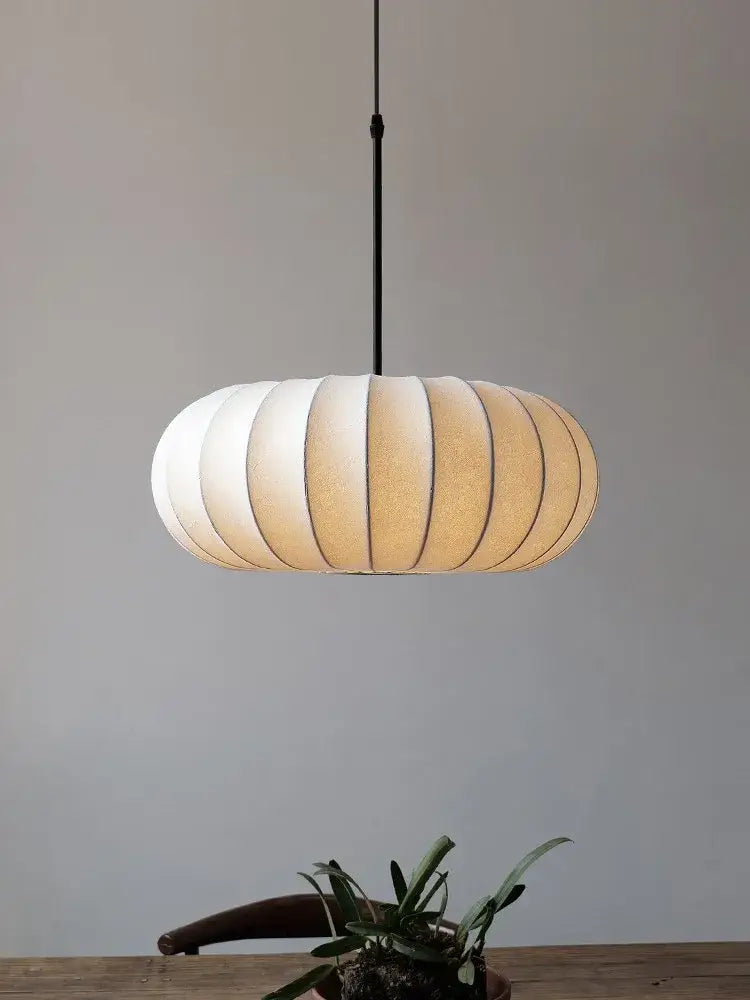 Silk Pumpkin Pendant Light