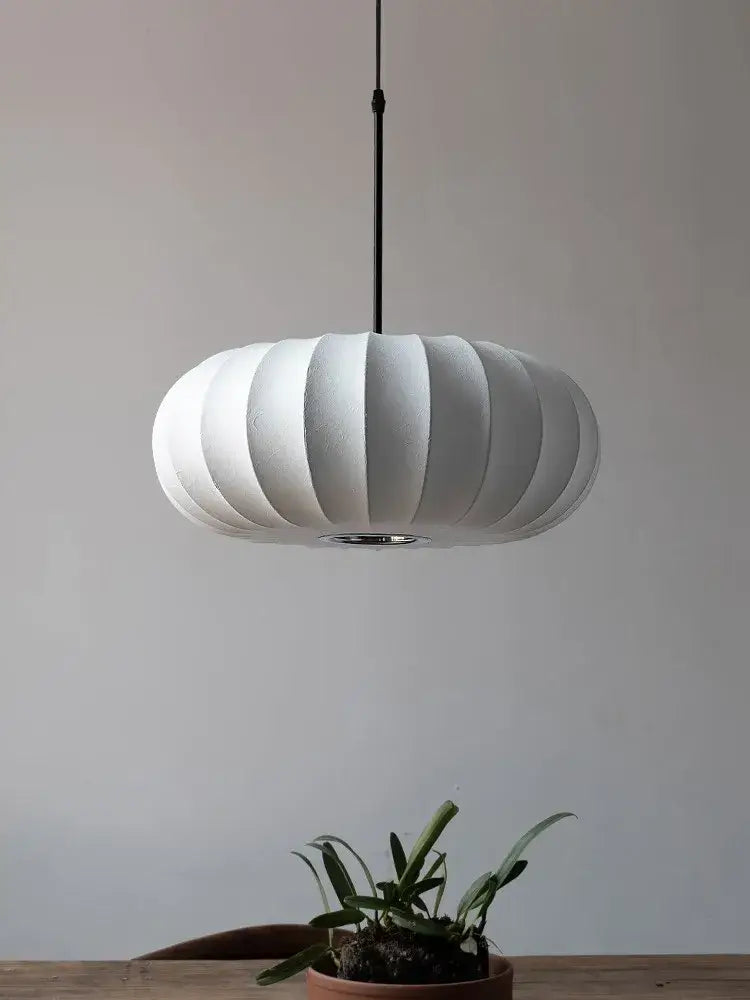 Silk Pumpkin Pendant Light