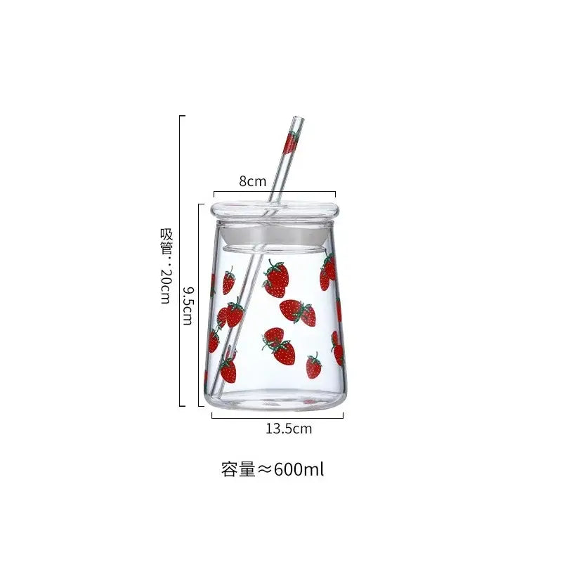 Pink Glass Milkshake Tumbler