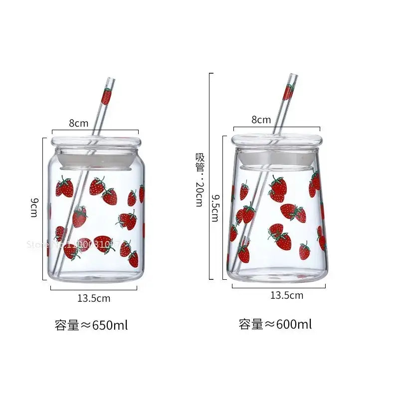Pink Glass Milkshake Tumbler