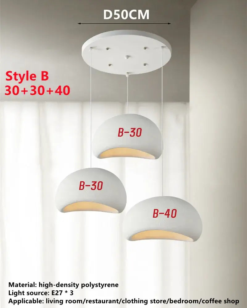 White Wabi Sabi Chandelier