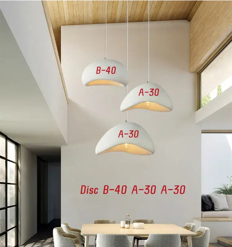 White Wabi Sabi Chandelier