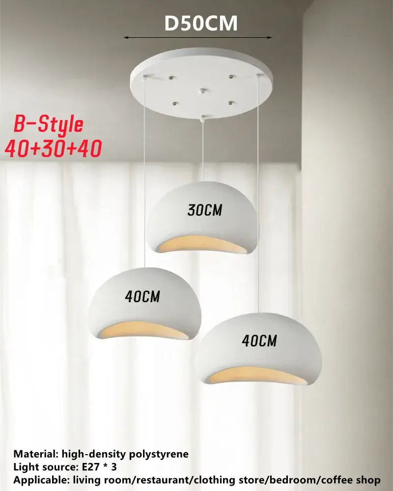 White Wabi Sabi Chandelier